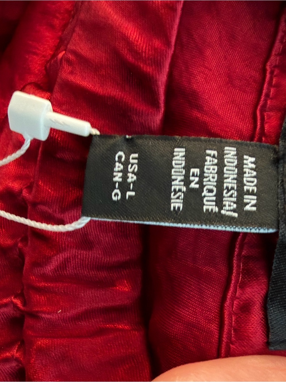 Eileen Fisher Crimson Red Midi Skirt with Elastic Waist - Picture 6 of 9